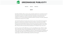 Desktop Screenshot of greenhousepublicity.com